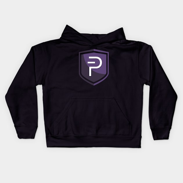 PIVX Coin Cryptocurrency Kids Hoodie by vladocar